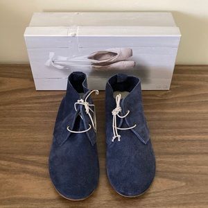 Anniel blue suede booties size 37/6.5 ✌️